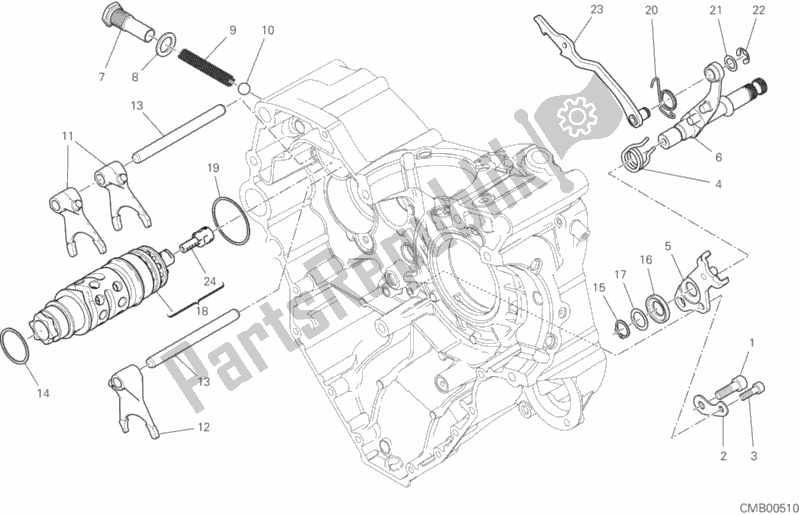 Todas las partes para Mecanismo De Cambio De Marcha de Ducati Multistrada 1260 S ABS 2019